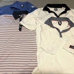 4 large like NEW FootJoy golf shirts.